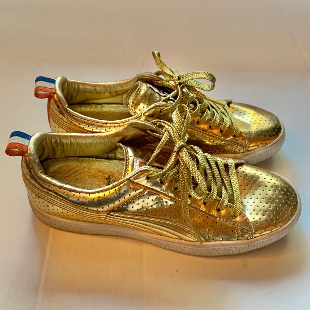 Puma x Clyde Gold Sneakers